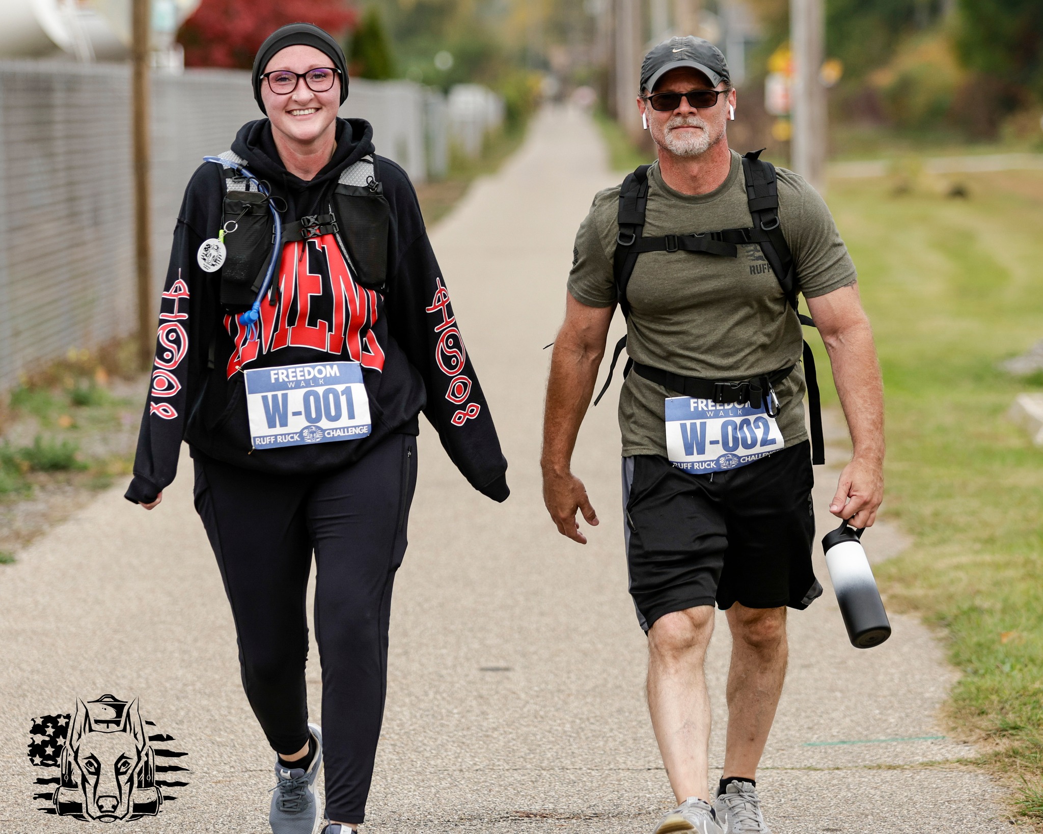 A Ruff Ruck Challenge participant on the course